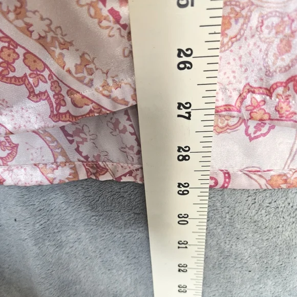 Valerie Stevens Intimates Pink Paisley Floral  Pajama Set Size XL - Picture 9 of 13